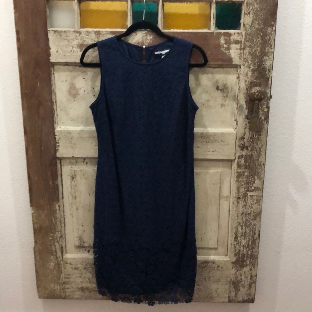 Navy Lace Dress